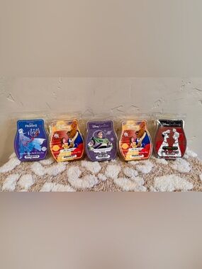 Scentsy Disney Wax Bars - Purple Buzz Lightyear & Orange Beauty and the Beast